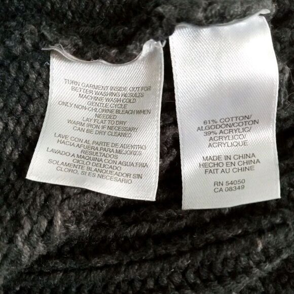 JONES NEW YORK SPORT Womens Cardigan Sweater Full Zip Ombre Grey to Black 2X EUC - Picture 7 of 8